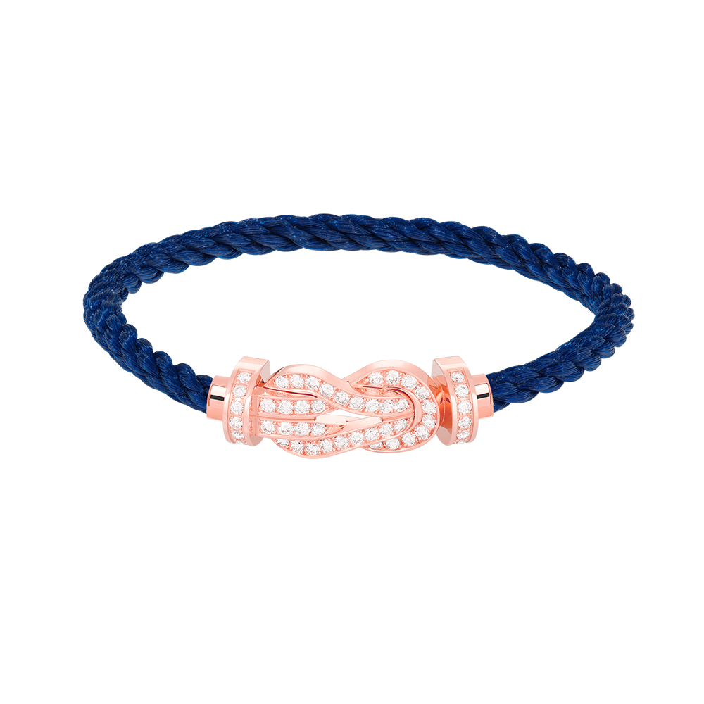 ¡®Loco¡¯CHANCE LARGE 8 FIGURE BUCKLE FULL DIAMOND BRACELET ROSE GOLD