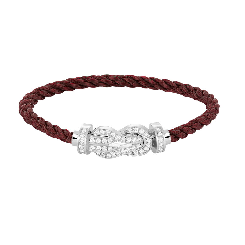 ¡®Loco¡¯CHANCE LARGE 8 FIGURE BUCKLE FULL DIAMOND BRACELET SILVER