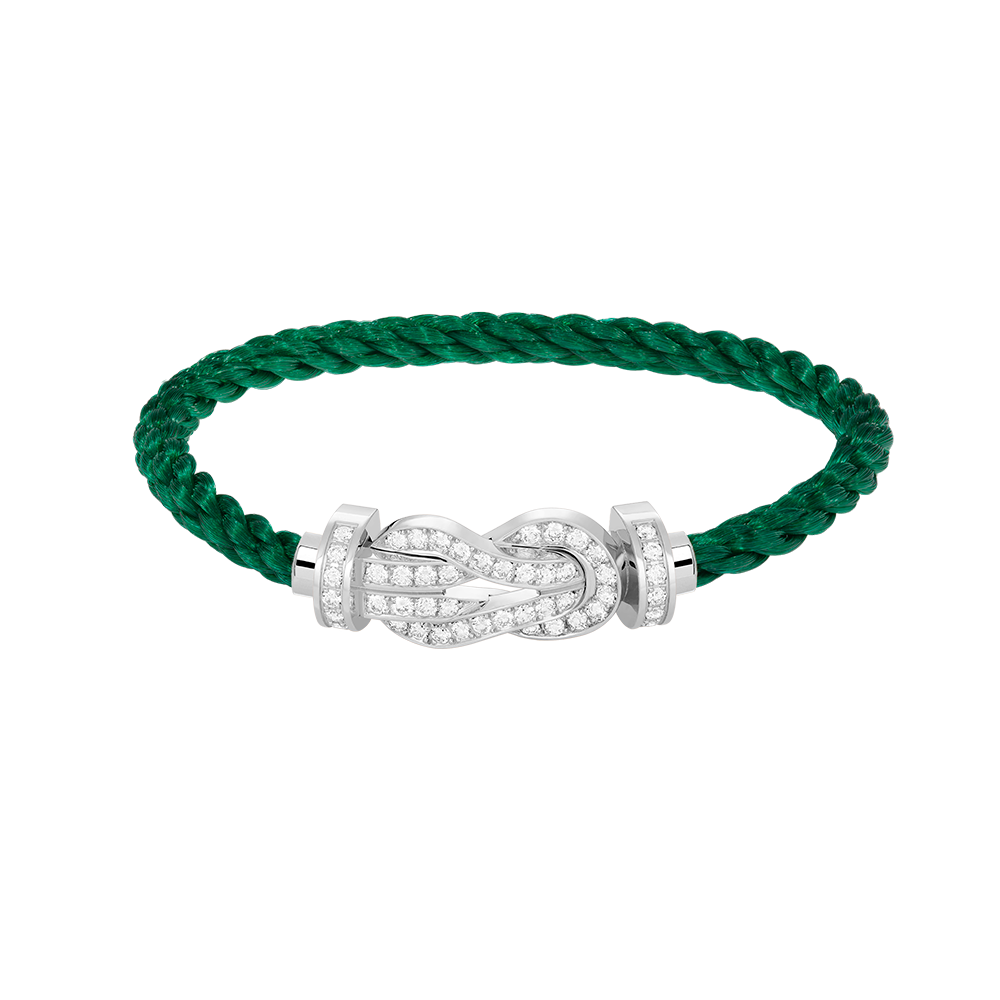 ¡®Loco¡¯CHANCE LARGE 8 FIGURE BUCKLE FULL DIAMOND BRACELET SILVER