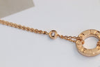 ¡®Loco¡¯LOVE NECKLACE ADJUSTABLE ROSE GOLD 2 DIAMOND