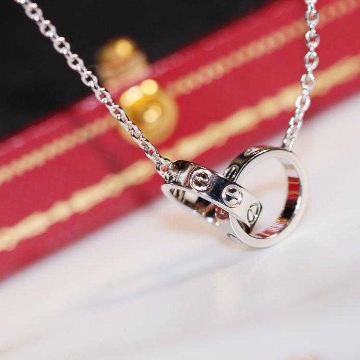 ¡®Loco¡¯LOVE NECKLACE PINK GOLD AND SILVER