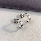 ¡®Loco¡¯LOVE EARRINGS 2.65MM SILVER