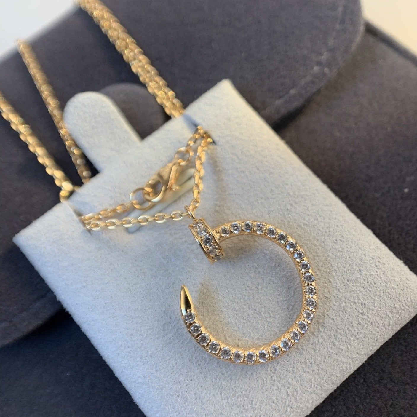 ¡®Loco¡¯JUSTE NECKLACE PINK GOLD DIAMONDS