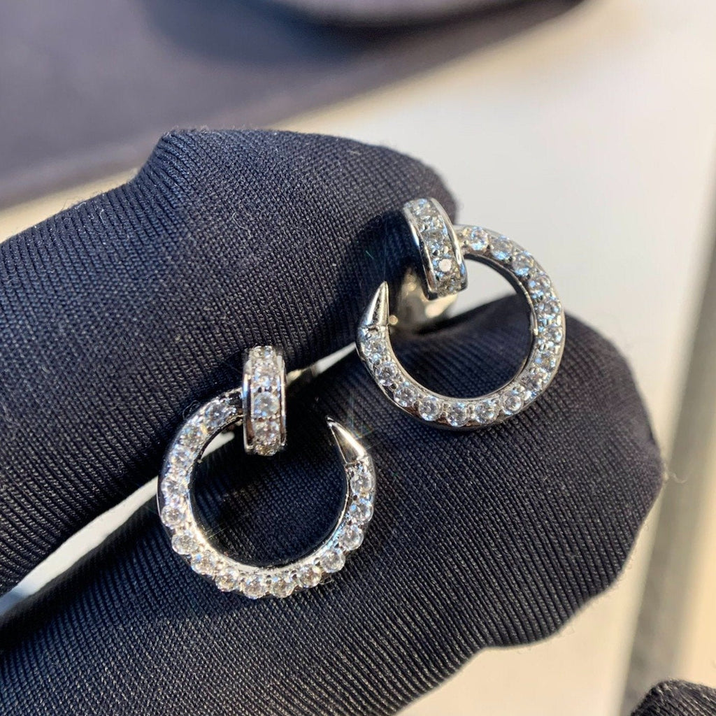 ¡®Loco¡¯JUSTE EARRINGS SILVER DIAMONDS