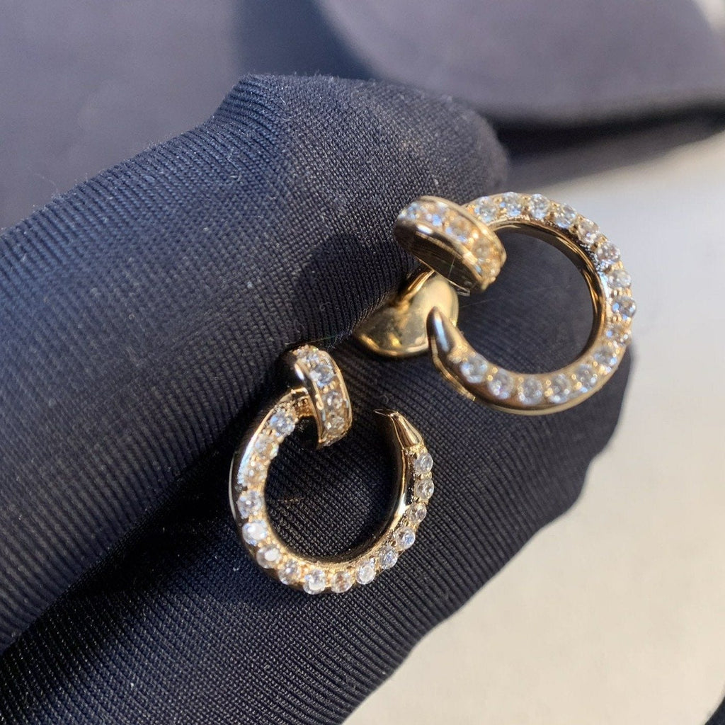 ¡®Loco¡¯JUSTE EARRINGS GOLD DIAMONDS