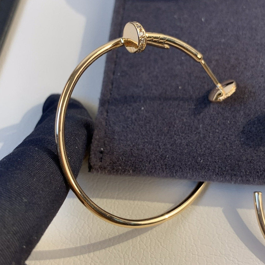¡®Loco¡¯JUSTE EARRINGS GOLD DIAMONDS 1.8MM