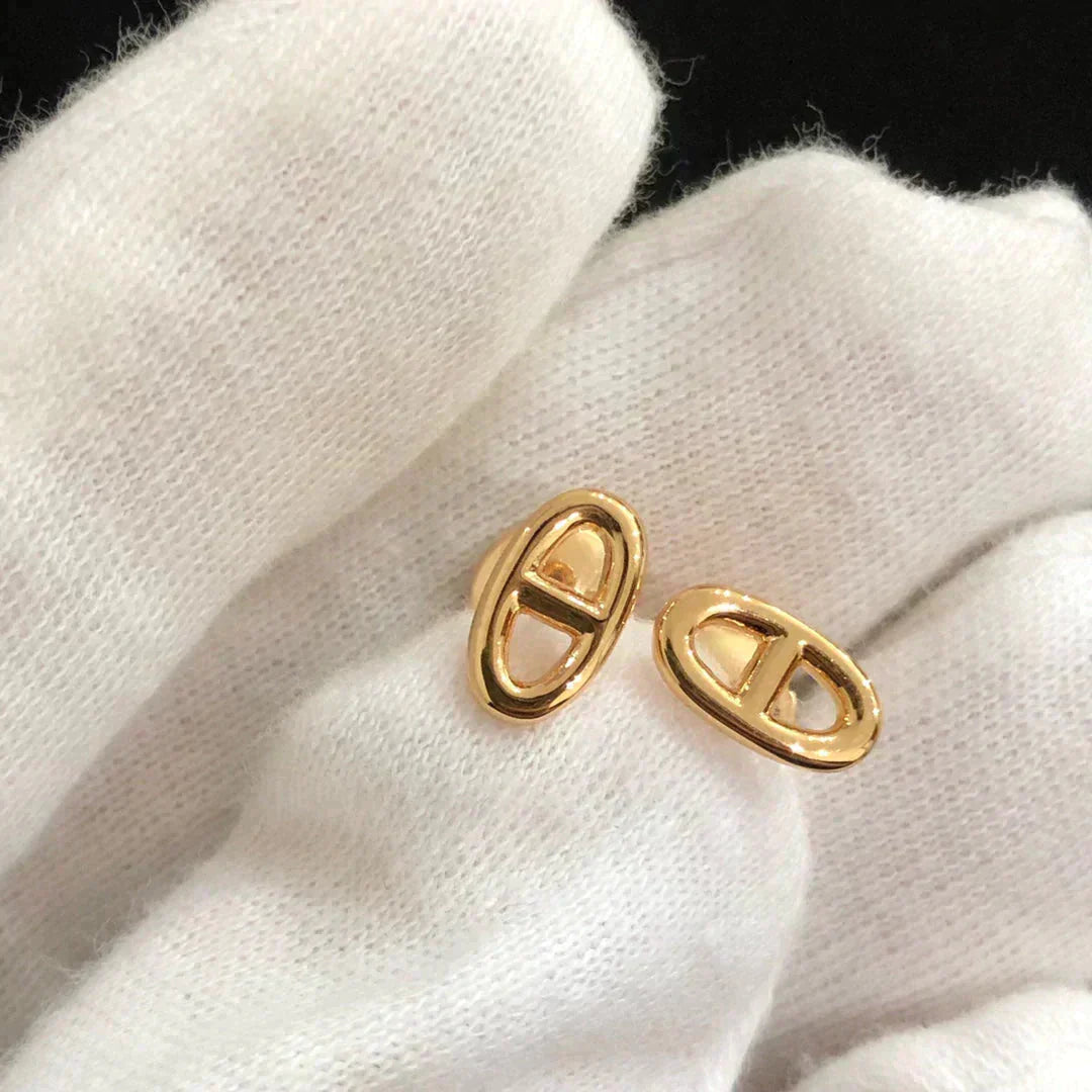 ¡®Loco¡¯CHAINE SMALL EARRINGS GOLD AND SILVER