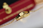 ¡®Loco¡¯LOVE NECKLACE DOUBLE RING GOLD