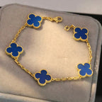 [Loco]New CLOVER 5 MOTIF BLUE AGATE BRACELET COLLECTION