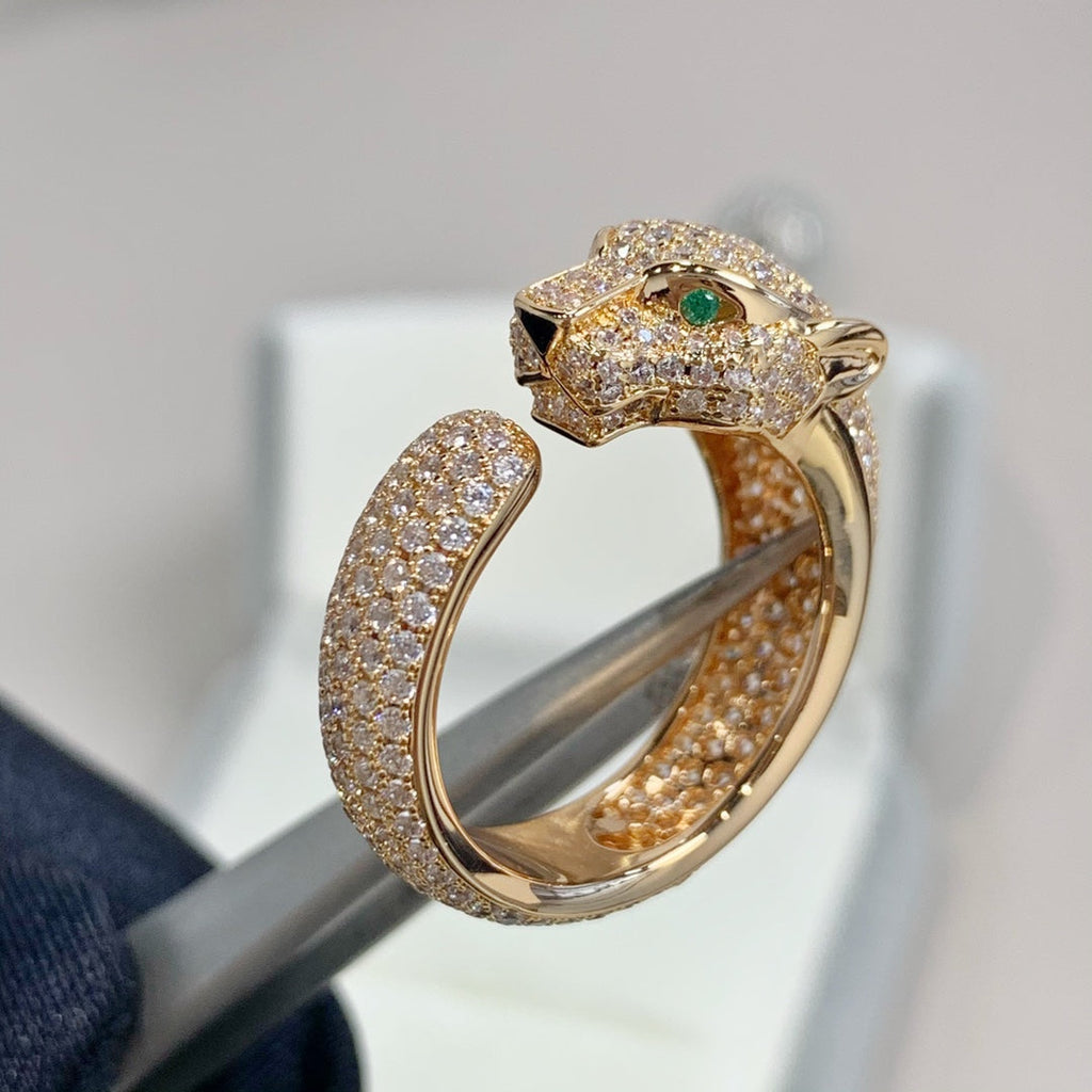 ¡®Loco¡¯PANTHERE PINK GOLD DIAMOND RING