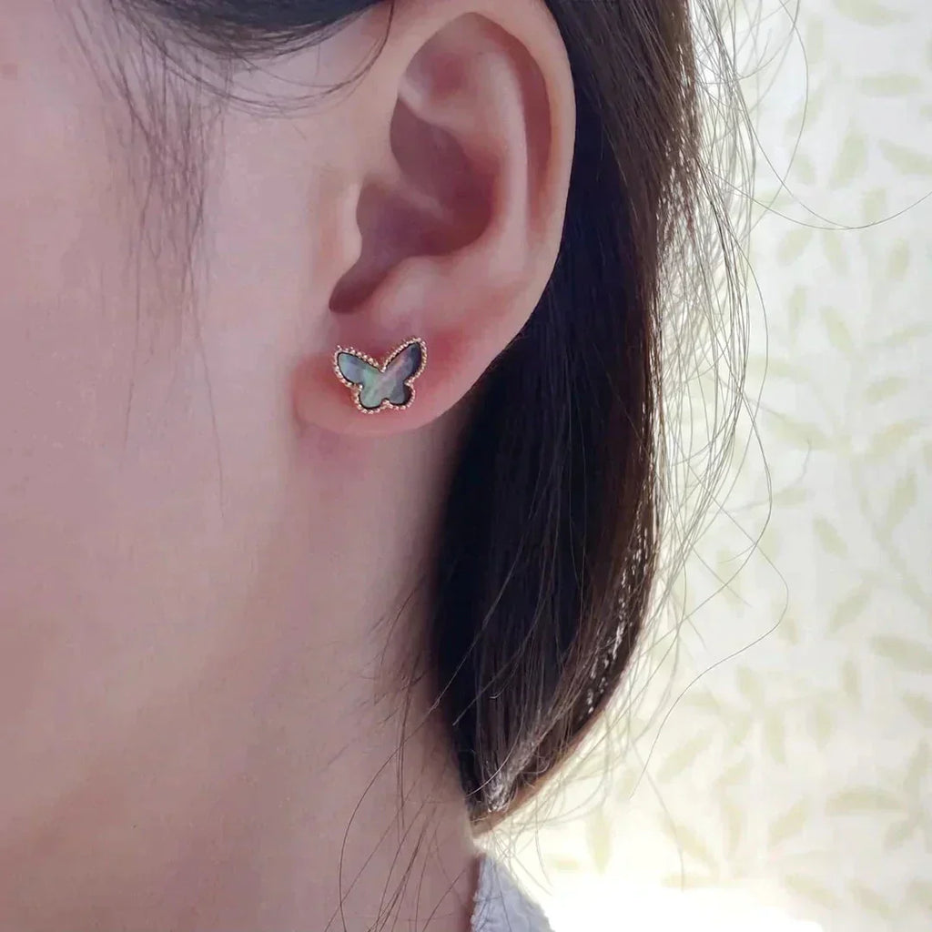 ¡®Loco¡¯BUTTERFLY DARK MOP  EARRINGS