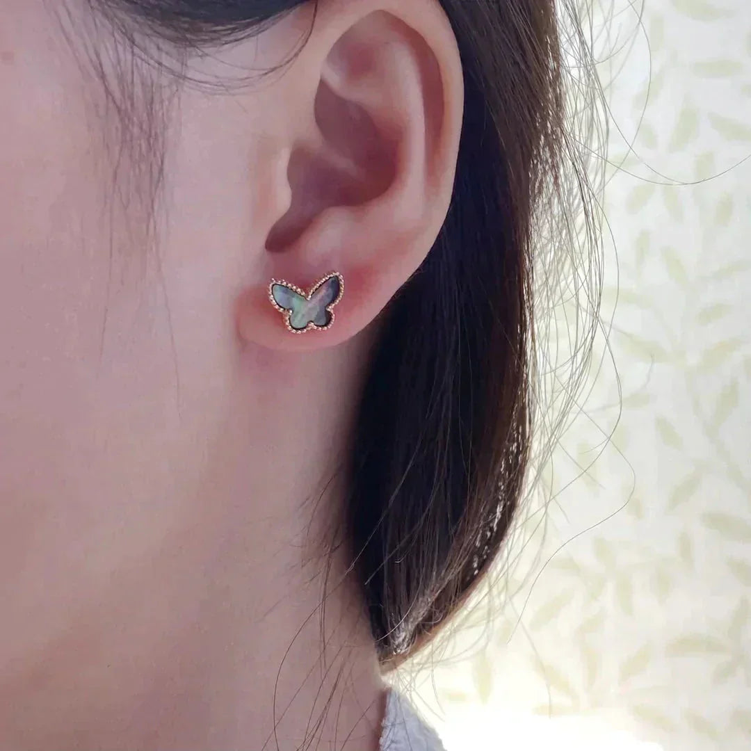 ¡®Loco¡¯BUTTERFLY DARK MOP  EARRINGS