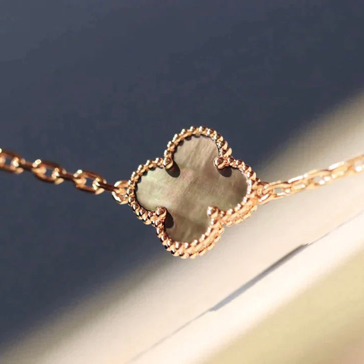 ¡®Loco¡¯CLOVER 20 MOTIFS DARK MOP DIAMOND  NECKLACE