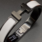 ¡®Loco¡¯H BRACELET 12MM BLACK WHITE CERAMIC