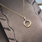 ¡®Loco¡¯TRINITY SILVER GOLD PINK GOLD NECKLACE