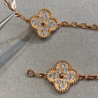 [Loco] New  CLOVER 5 MOTIF FULL DIAMOND BRACELET COLLECTION