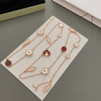 ¡®Loco¡¯LUCKY SPRING 15 MOTIFS ROSE GOLD NECKLACE