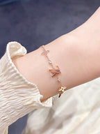 ¡®Loco¡¯STAR AND SUN 7 MOTIFS GOLD BRACELET