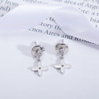 ¡®Loco¡¯VIDYLLE SILVER DIAMOND MINI DROP EARRINGS