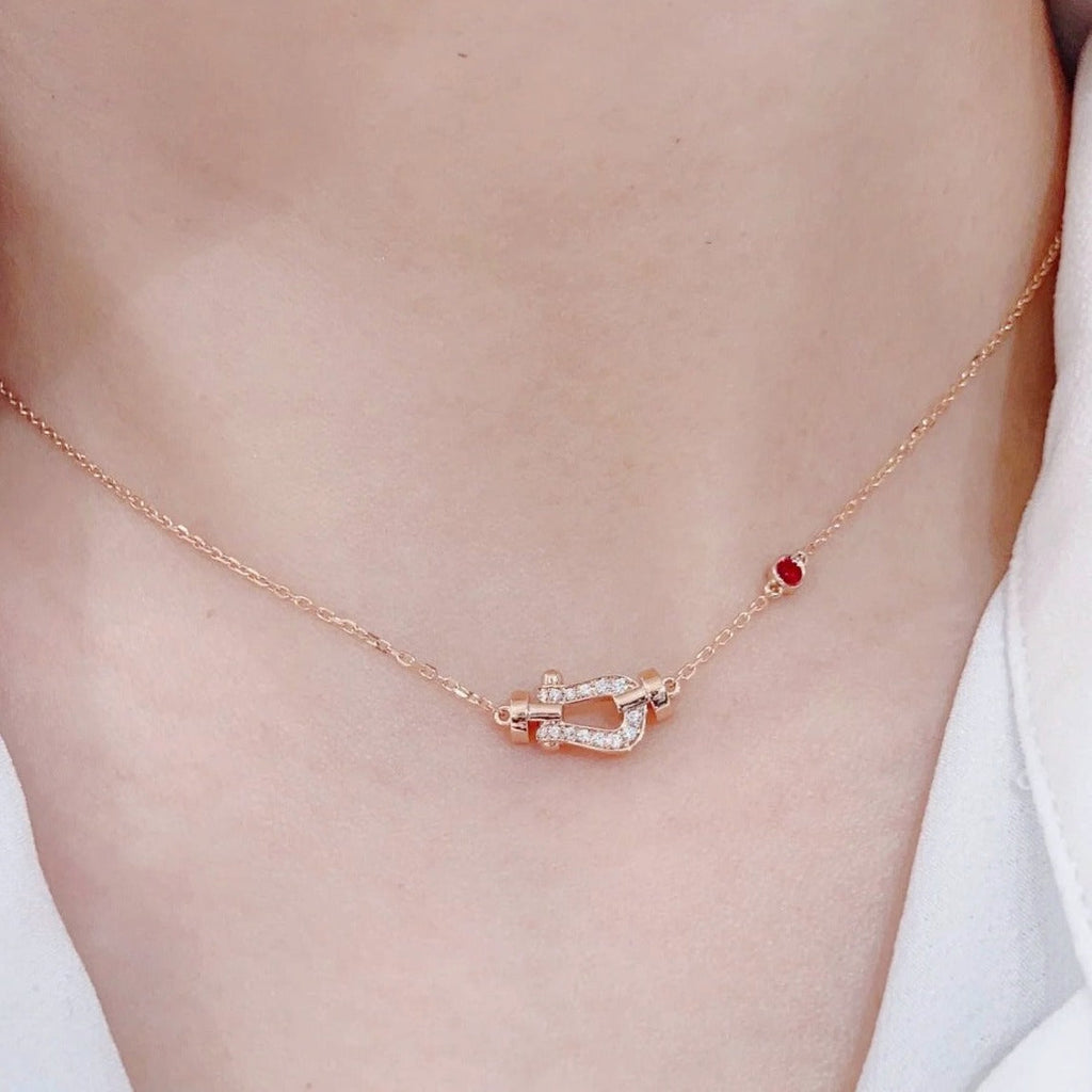 ¡®Loco¡¯FORCE 10 DIAMOND PINK GOLD NECKLACE