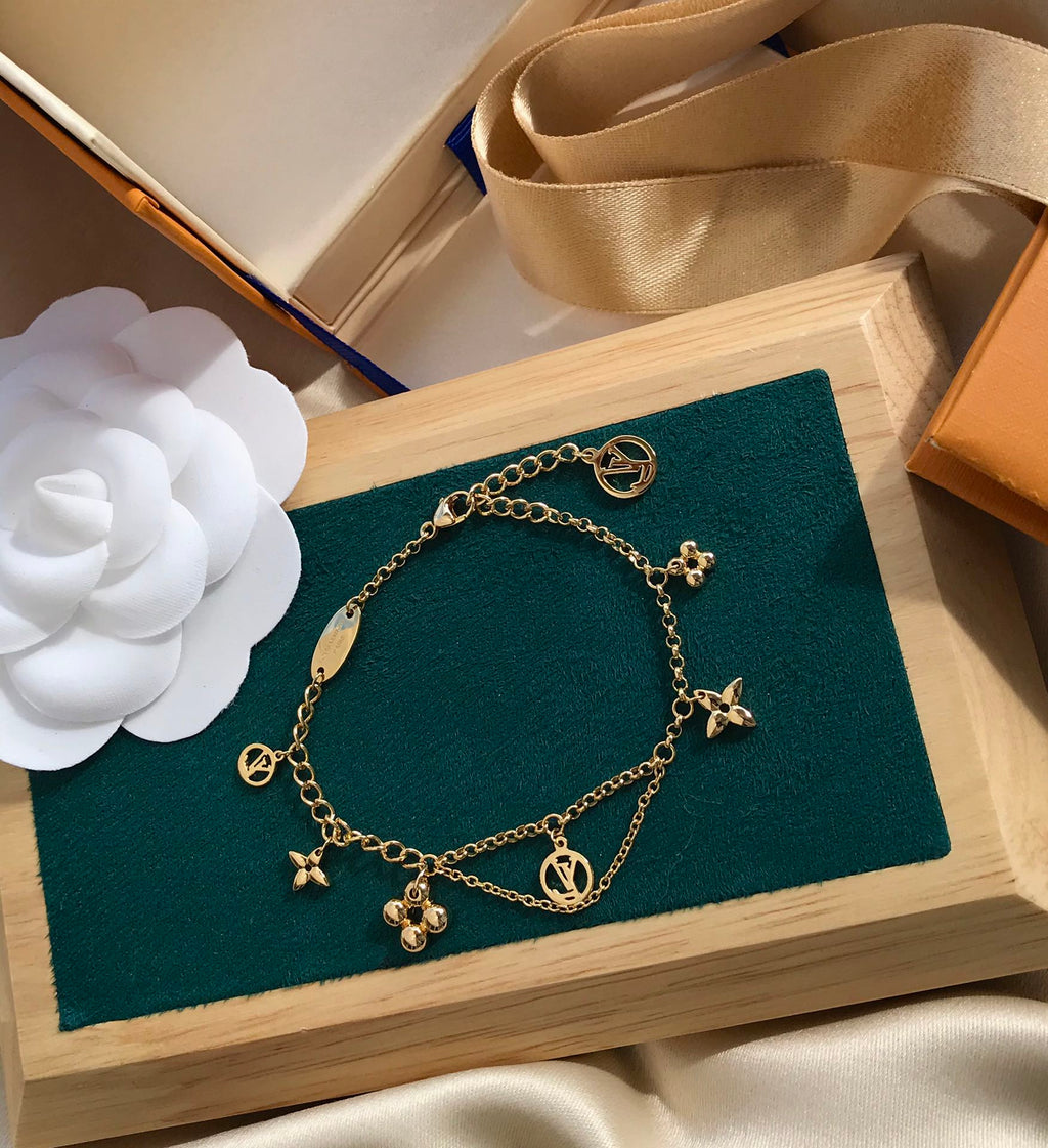 ¡®Loco¡¯BLOOMING PINK GOLD MOP BRACELET