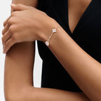 ¡®Loco¡¯STAR AND SUN 4 MOTIF WHITE MOP PINK GOLD BRACELET