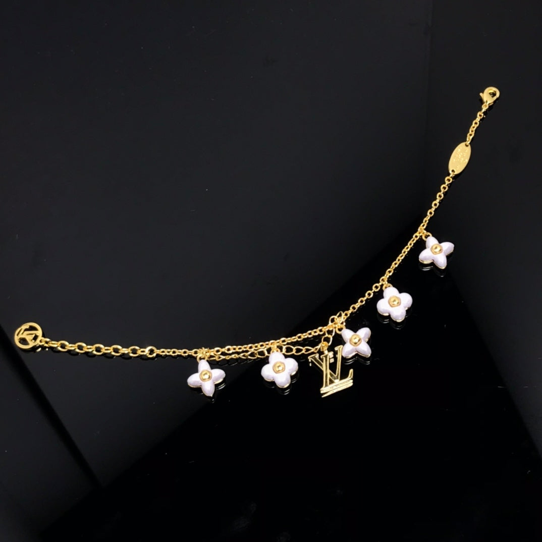 ¡®Loco¡¯LOGO 6 MOTIF STAR AND SUN GOLD BRACELET