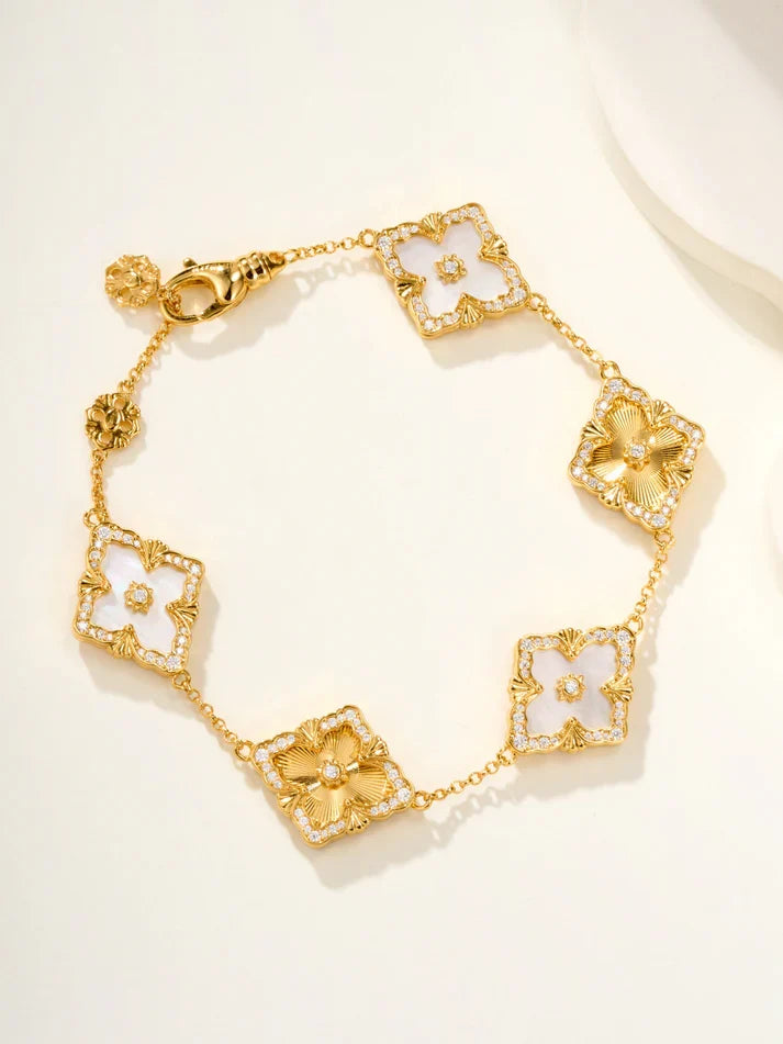[Loco]B.C.L ENAMELED Five-Flower Bracelet£¨Various Colors) BIG SIZE