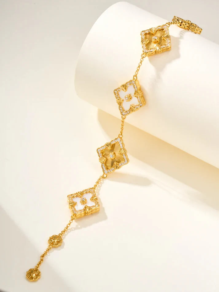 [Loco]B.C.L ENAMELED Five-Flower Bracelet£¨Various Colors) BIG SIZE