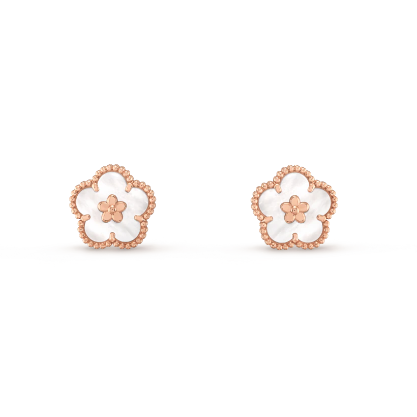 ¡®Loco¡¯LUCKY PINK GOLD WHITE MOP EARRINGS