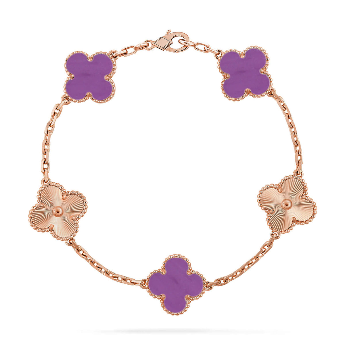 [Loco]New  CLOVER 5 MOTIF VIOLET BRACELET COLLECTION