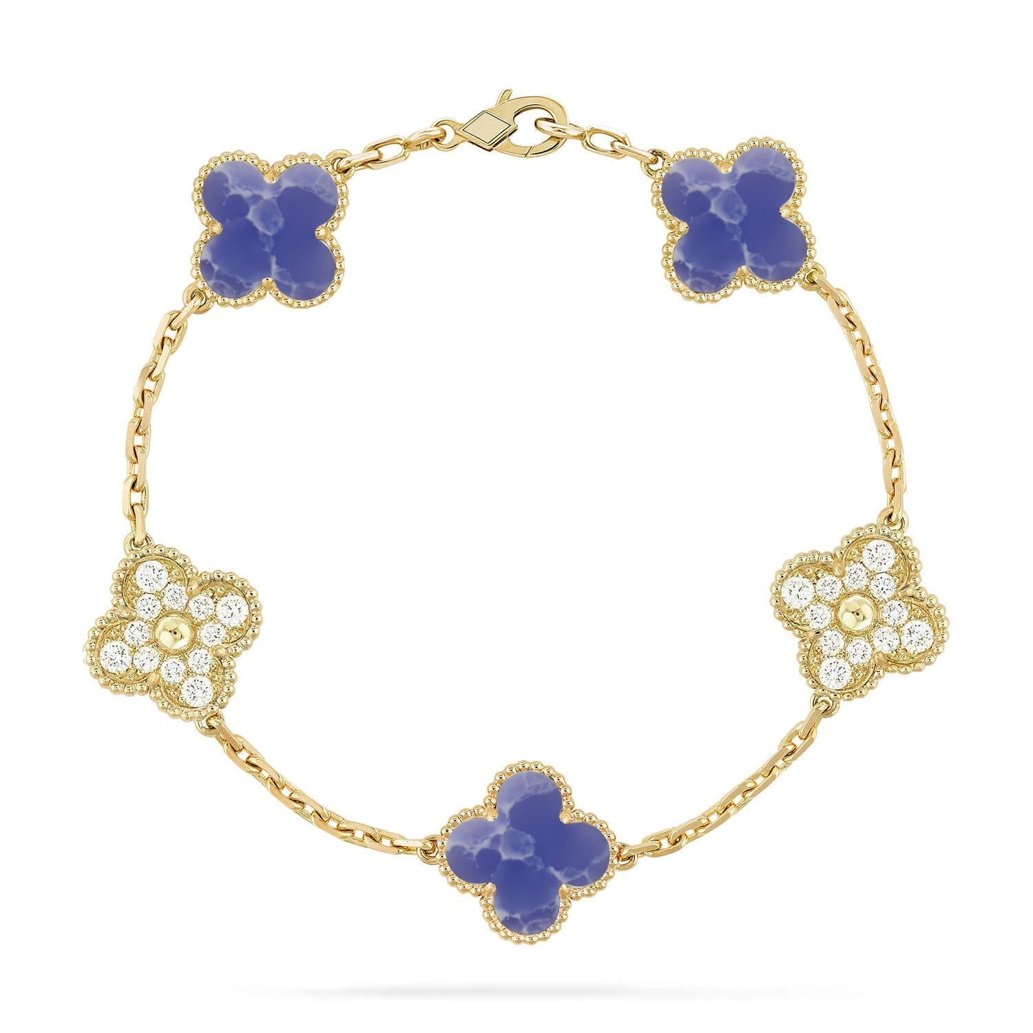 [Loco]New CLOVER 5 MOTIF BLUE VEINS BRACELET COLLECTION