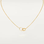 ¡®Loco¡¯LOVE NECKLACE DOUBLE RING GOLD