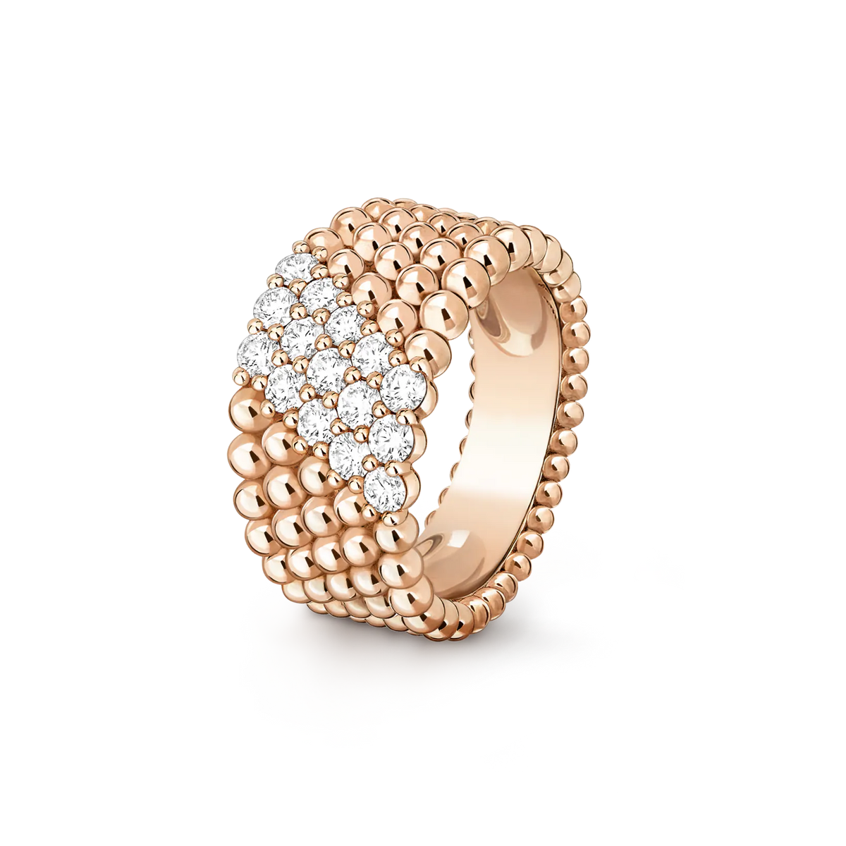 [Loco ]  PERLEE DIAMOND RING ,5-ROW DIAMOND-SET DESIGN