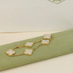 [Loco]New CLOVER WHITE PEARL MOP 5 MOTIF BRACELET COLLECTION