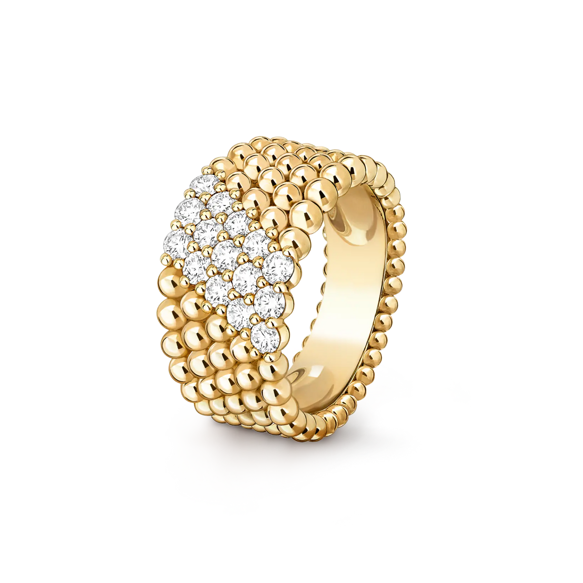 [Loco ]  PERLEE DIAMOND RING ,5-ROW DIAMOND-SET DESIGN
