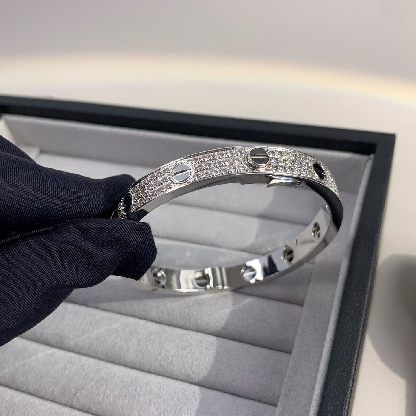¡®Loco¡¯LOVE BRACELET 6.1MM DIAMOND-PAVED CERAMIC