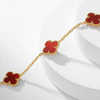 ¡®Loco¡¯CLOVER 10 MOTIFS CARNELIAN NECKLACE