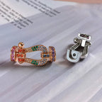 ¡®Loco¡¯FORCE LARGE HORSESHOE  COLORED DIAMOND BRACELET ROSE GOLD