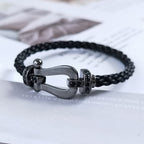 ¡®Loco¡¯FORCE LARGE SERIES HORSESHOE BLACK SAMURAI BRACELET