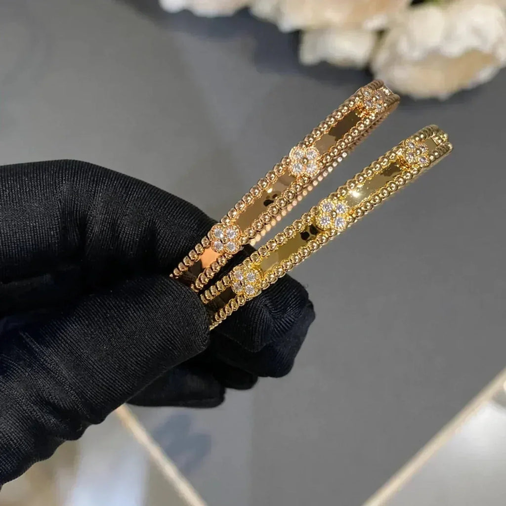 ¡®Loco¡¯CLOVER BRACELET 4MM DIAMONDS