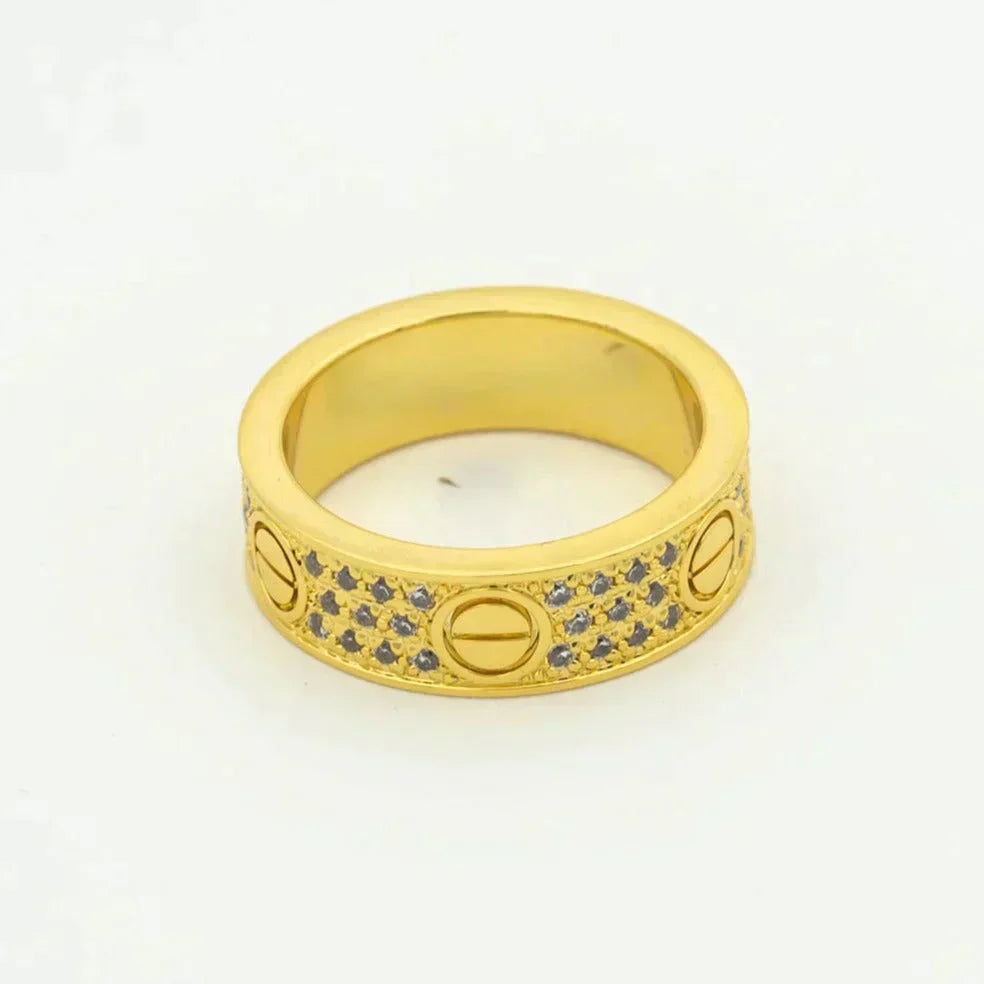 ¡®Loco¡¯LOVE RING 5.5MM DIAMONDS PAVED