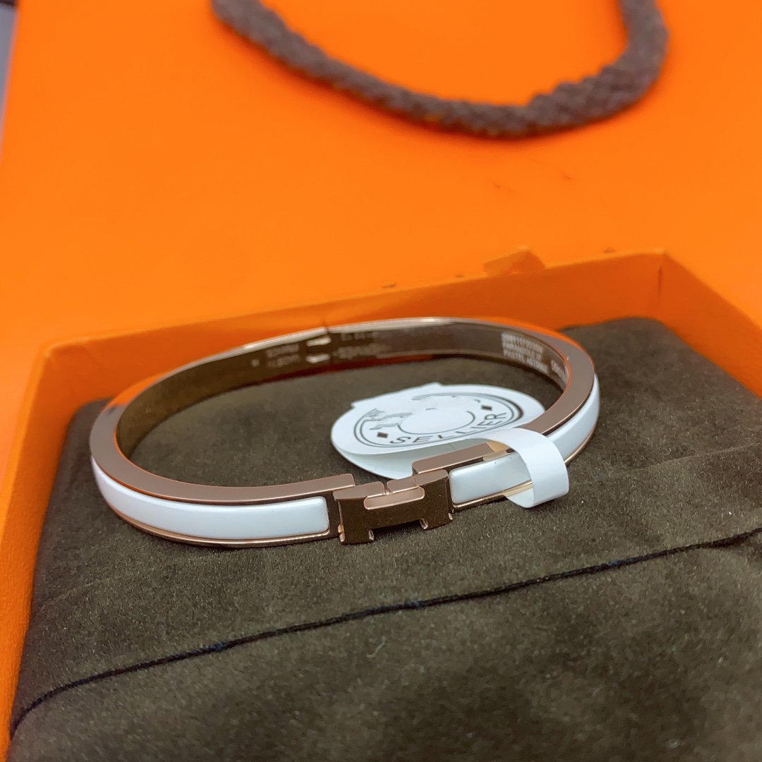¡®Loco¡¯CLASSIC HM CLIC WHITE 8MM ENAMEL BRACELET