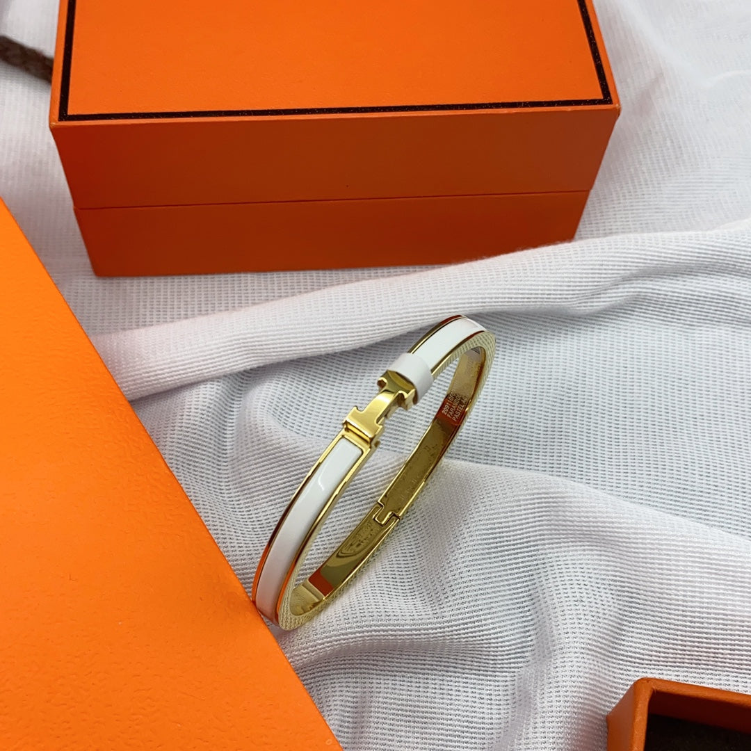 ¡®Loco¡¯CLASSIC HM CLIC WHITE 8MM ENAMEL BRACELET