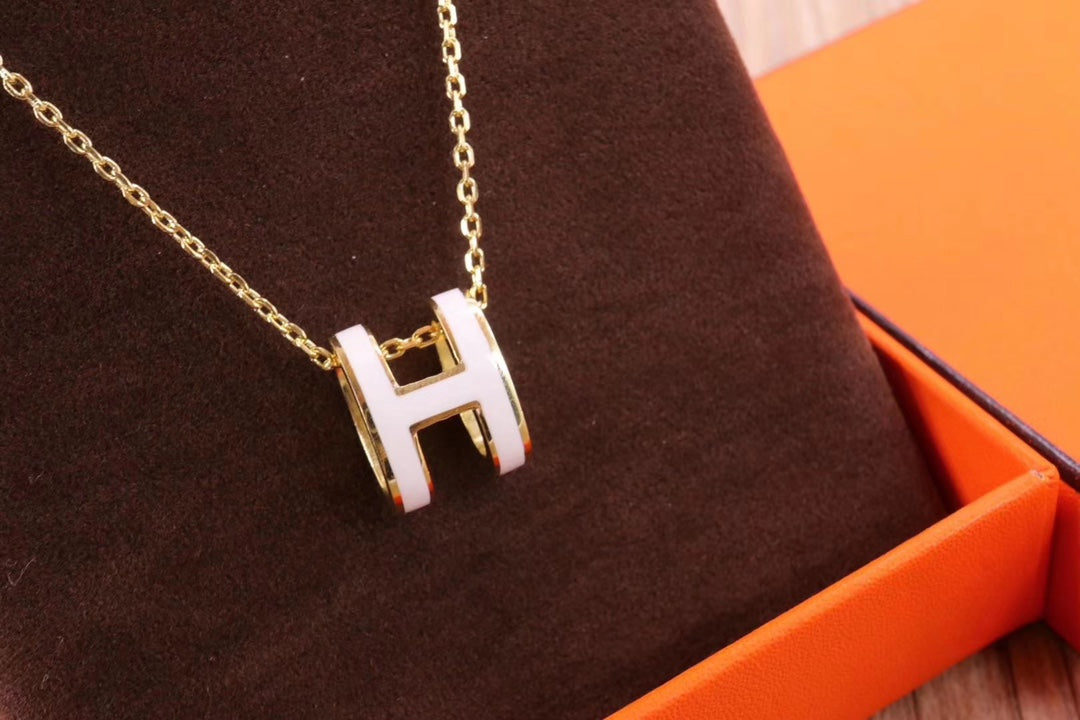 ¡®Loco¡¯HM CLIC YELLOW ENAMEL GOLD NECKLACE