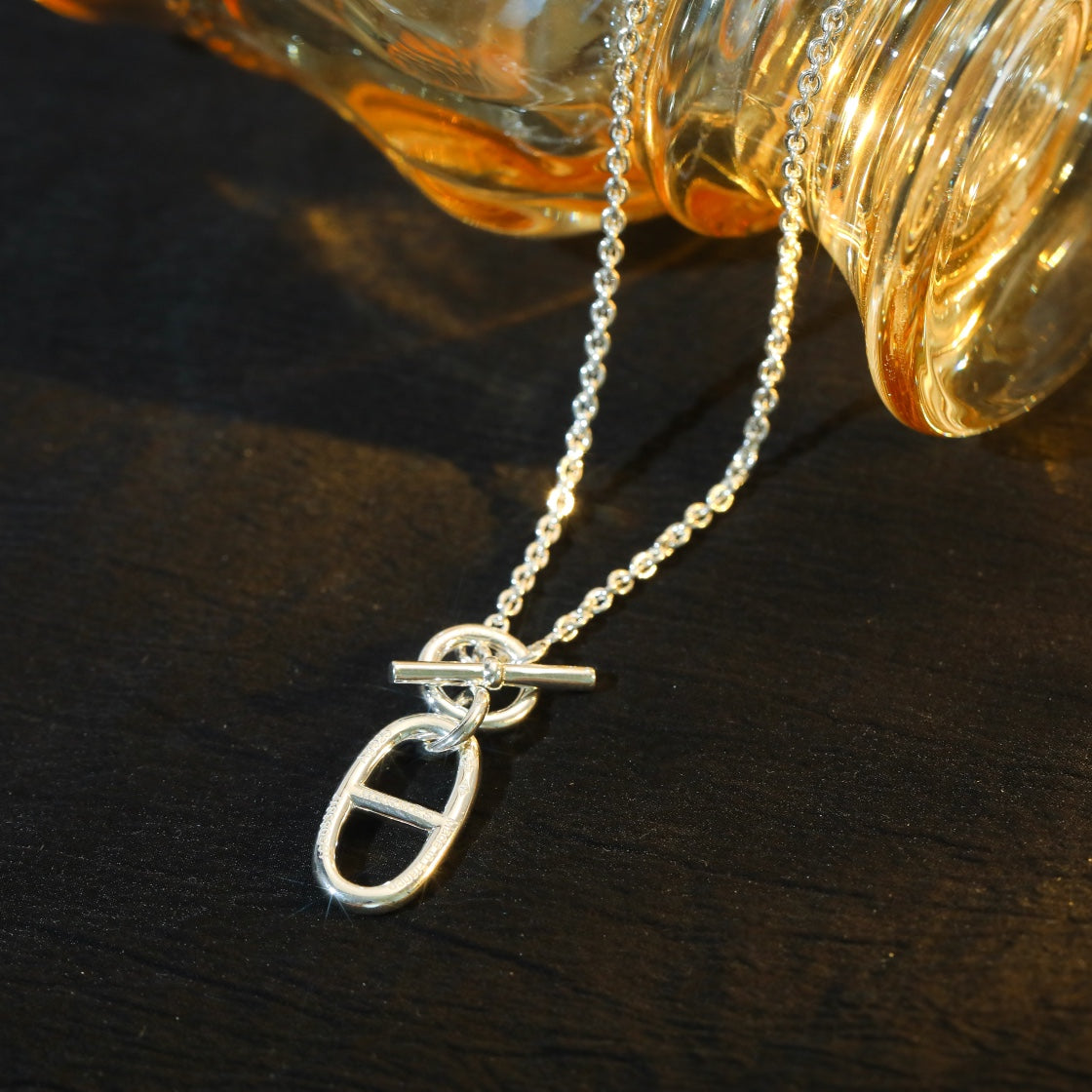 ¡®Loco¡¯HM CHAINE D'ANCRE PENDANT NECKLACE STERLING SILVER