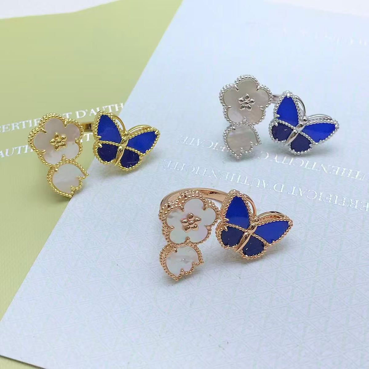 [Loco ] 2026 NEUES MODELL FRÜHLING LUCKY 3 MOTIV GOLD RING