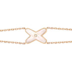 ¡®Loco¡¯JEUX BRACELET WHITE MOP PINK GOLD 1 DIAMOND