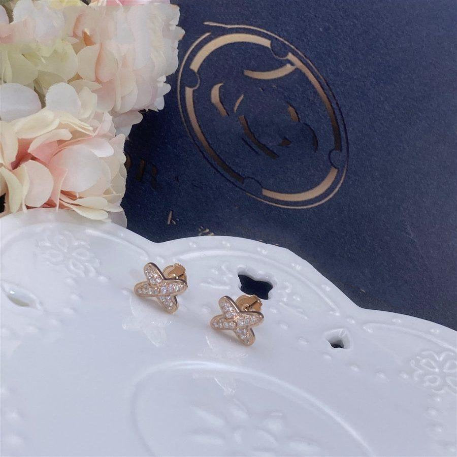 ¡®Loco¡¯JEUX DE PINK GOLD DIAMOND EARRINGS