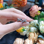 ¡®Loco¡¯JEUX DE SILVER DIAMOND EARRINGS